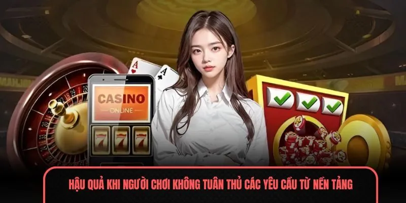 Hậu quả khi người chơi không tuân thủ các yêu cầu từ nền tảng